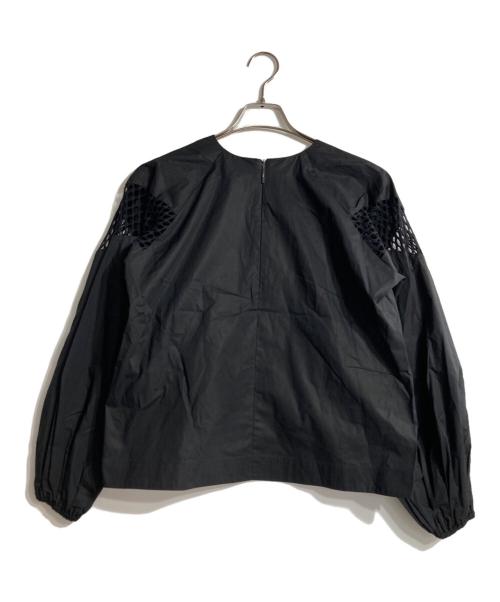 MSGM（エムエスジーエム）MSGM (エムエスジーエム) MSGM MESH MIX BLOUSE ブラック サイズ:F 未使用品の古着・服飾アイテム