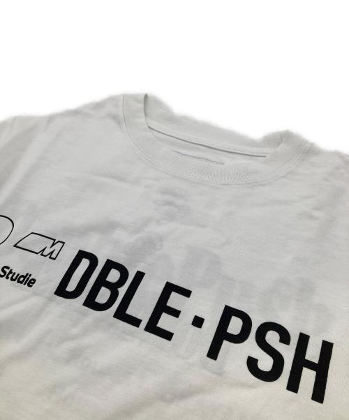 TAIN DOUBLE PUSH（タイン ダブルプッシュ）tain double push (タイン ダブルプッシュ) プリントTシャツ ホワイト サイズ:表記無しの古着・服飾アイテム