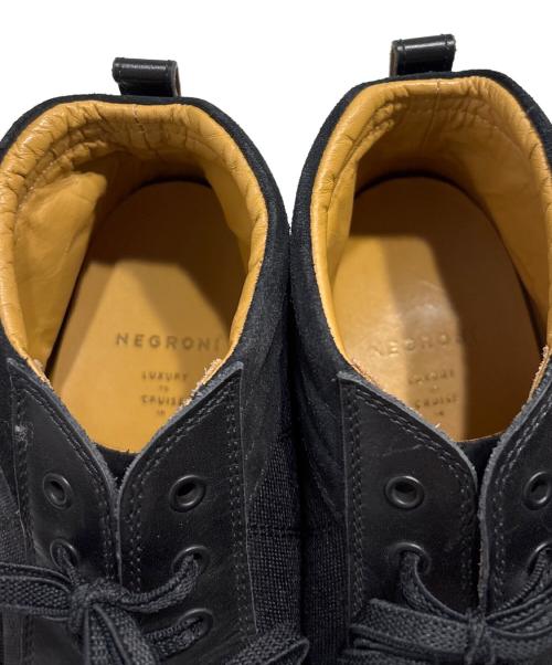 negroni（ネグローニ）negroni (ネグローニ) ハイカットスニーカー ブラック サイズ:44/27の古着・服飾アイテム