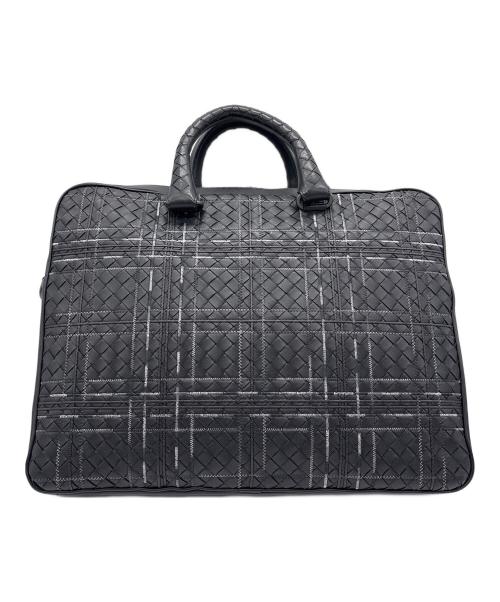 BOTTEGA VENETA（ボッテガベネタ）BOTTEGA VENETA (ボッテガベネタ) アトラスイントレチャートブリーフケース ブラックの古着・服飾アイテム