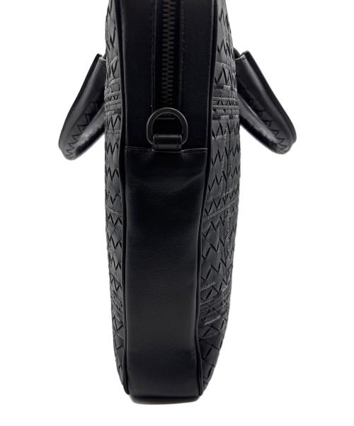 BOTTEGA VENETA（ボッテガベネタ）BOTTEGA VENETA (ボッテガベネタ) アトラスイントレチャートブリーフケース ブラックの古着・服飾アイテム