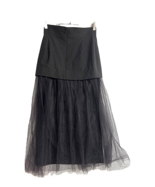 Whim Gazette（ウィムガゼット）Whim Gazette (ウィムガゼット) チュールキリカエスカート ブラック サイズ:38の古着・服飾アイテム