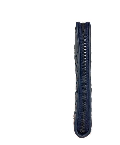 BOTTEGA VENETA（ボッテガベネタ）BOTTEGA VENETA (ボッテガベネタ) イントレチャート クラッチバック ネイビーの古着・服飾アイテム