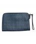 BOTTEGA VENETA (ボッテガベネタ) イントレチャート クラッチバック ネイビー：56000円