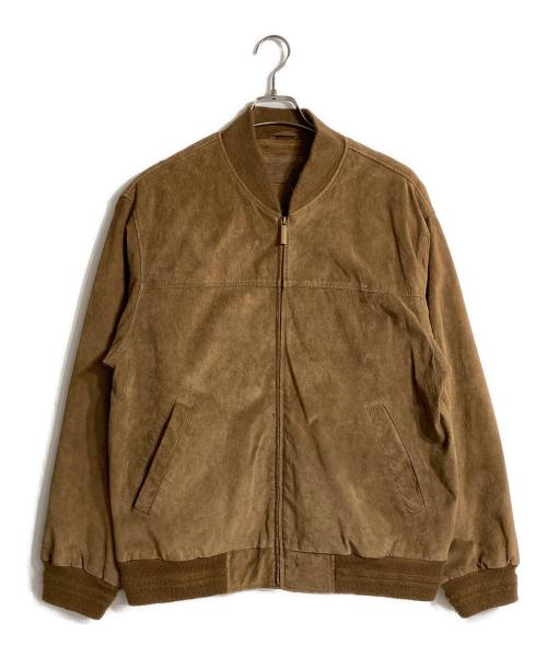CROFT&BARROW（クロフトアンドバロー）CROFT&BARROW (クロフトアンドバロー) レザーボンバージャケット ブラウン サイズ:Mの古着・服飾アイテム