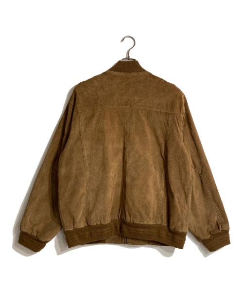 CROFT&BARROW（クロフトアンドバロー）CROFT&BARROW (クロフトアンドバロー) レザーボンバージャケット ブラウン サイズ:Mの古着・服飾アイテム