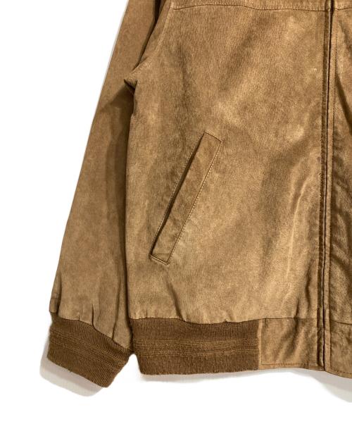 CROFT&BARROW（クロフトアンドバロー）CROFT&BARROW (クロフトアンドバロー) レザーボンバージャケット ブラウン サイズ:Mの古着・服飾アイテム