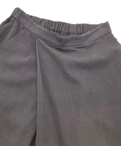 evam eva（エヴァムエヴァ）evam eva (エヴァムエヴァ) Cotton wool wrap easy pants グレー サイズ:1の古着・服飾アイテム