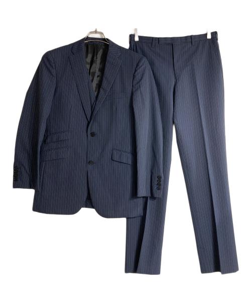 BURBERRY BLACK LABEL（バーバリーブラックレーベル）BURBERRY BLACK LABEL (バーバリーブラックレーベル) 3Pストライプセットアップスーツ ネイビー サイズ:38Rの古着・服飾アイテム