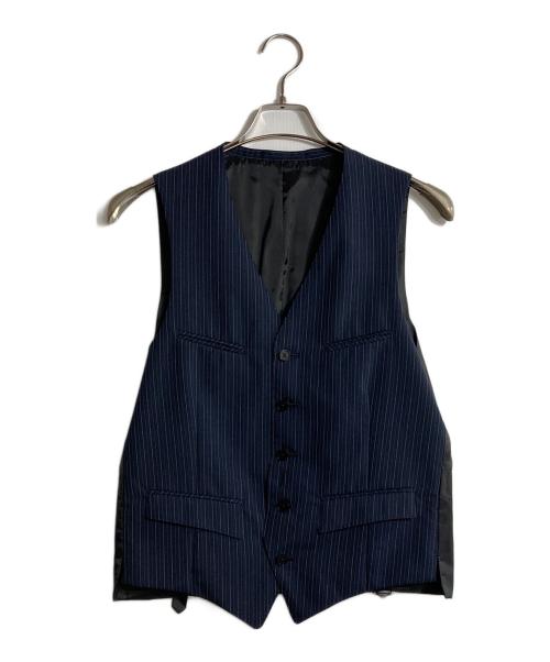 BURBERRY BLACK LABEL（バーバリーブラックレーベル）BURBERRY BLACK LABEL (バーバリーブラックレーベル) 3Pストライプセットアップスーツ ネイビー サイズ:38Rの古着・服飾アイテム