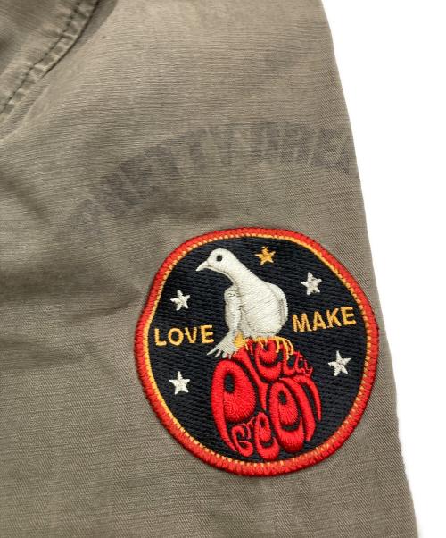 pretty green（プリティーグリーン）Pretty Green (プリティーグリーン) ワッペン付ミリタリージャケット カーキ サイズ:Sの古着・服飾アイテム