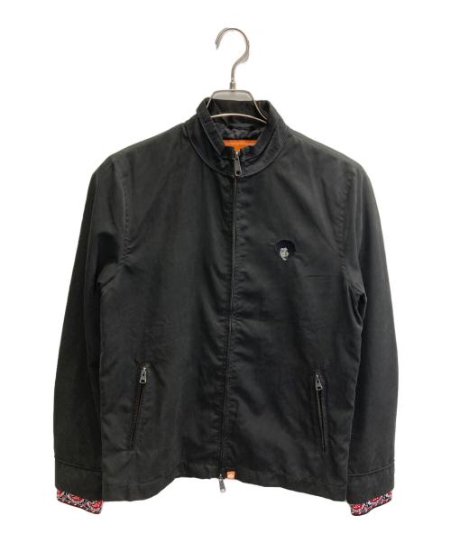 pretty green（プリティーグリーン）pretty green (プリティーグリーン) JIMI HENDRIX (ジミ・ヘンドリックス) 刺繍デザインジャケット ブラック サイズ:3の古着・服飾アイテム