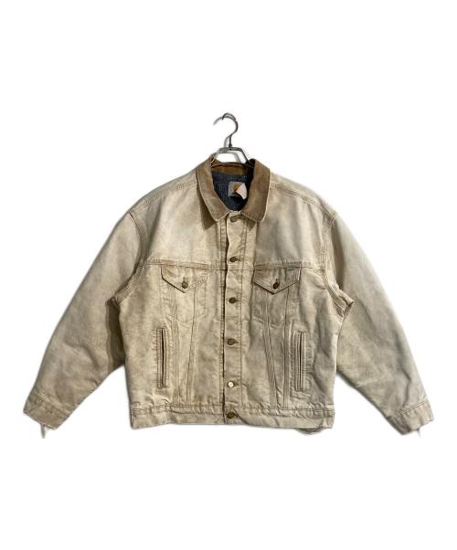 CarHartt（カーハート）CarHartt (カーハート) 裏地ブランケットダック地ワークジャケット ベージュ サイズ:Lの古着・服飾アイテム