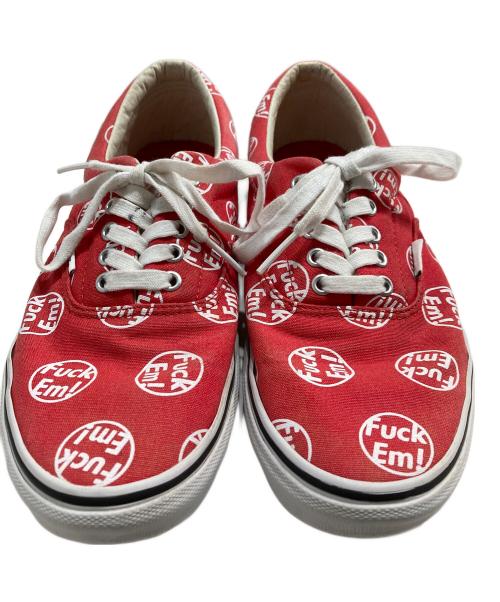 VANS（ヴァンズ）VANS (バンズ) Supreme (シュプリーム) FUCK EM ER ローカットスニーカー レッド サイズ:28cmの古着・服飾アイテム
