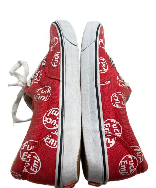 VANS（ヴァンズ）VANS (バンズ) Supreme (シュプリーム) FUCK EM ER ローカットスニーカー レッド サイズ:28cmの古着・服飾アイテム