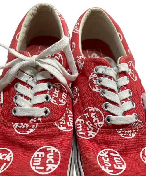 VANS（ヴァンズ）VANS (バンズ) Supreme (シュプリーム) FUCK EM ER ローカットスニーカー レッド サイズ:28cmの古着・服飾アイテム