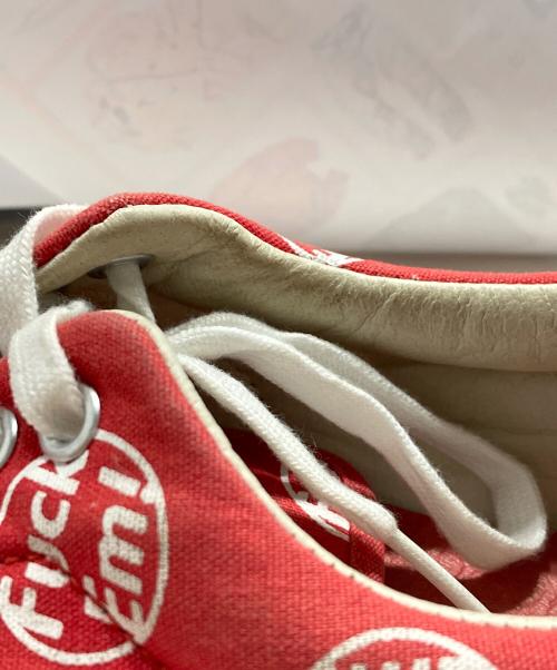 VANS（ヴァンズ）VANS (バンズ) Supreme (シュプリーム) FUCK EM ER ローカットスニーカー レッド サイズ:28cmの古着・服飾アイテム