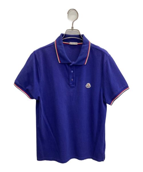 MONCLER（モンクレール）MONCLER (モンクレール) ポロシャツ ブルー サイズ:Mの古着・服飾アイテム