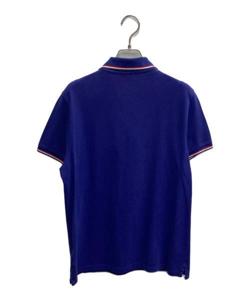 MONCLER（モンクレール）MONCLER (モンクレール) ポロシャツ ブルー サイズ:Mの古着・服飾アイテム