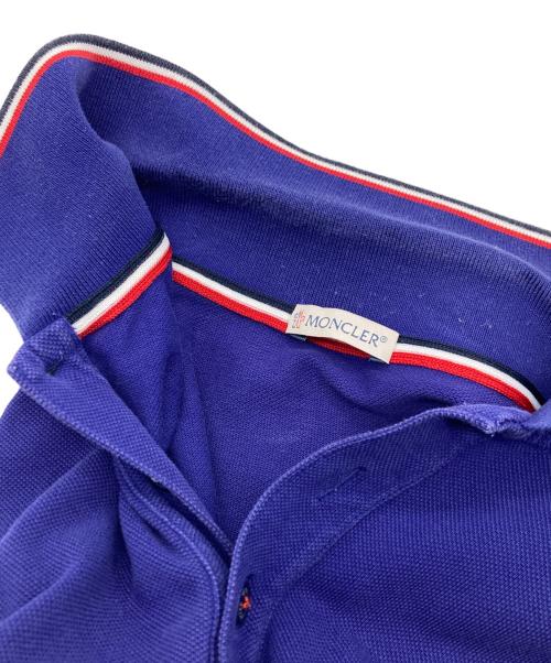 MONCLER（モンクレール）MONCLER (モンクレール) ポロシャツ ブルー サイズ:Mの古着・服飾アイテム