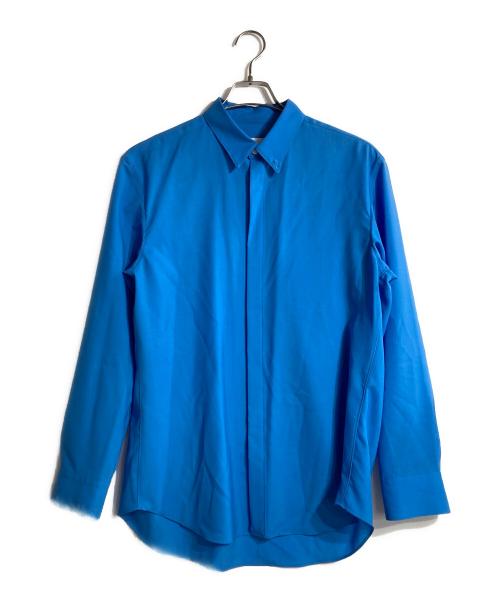 OVERCOAT（オーバーコート）OVERCOAT (オーバーコート) Dropped Shoulder Top with Shirt Collar ブルー サイズ:1の古着・服飾アイテム