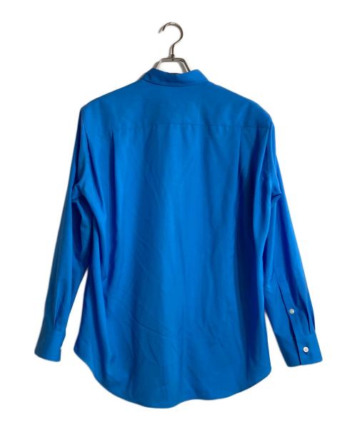 OVERCOAT（オーバーコート）OVERCOAT (オーバーコート) Dropped Shoulder Top with Shirt Collar ブルー サイズ:1の古着・服飾アイテム