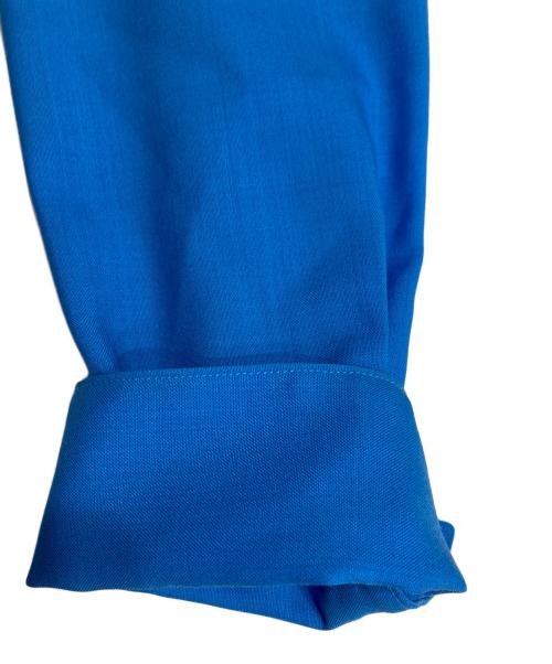 OVERCOAT（オーバーコート）OVERCOAT (オーバーコート) Dropped Shoulder Top with Shirt Collar ブルー サイズ:1の古着・服飾アイテム