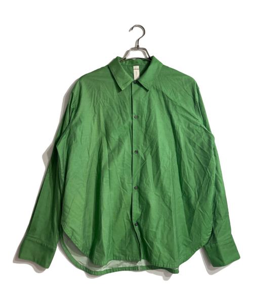 SHINYAKOZUKA（シンヤコズカ）SHINYAKOZUKA (シンヤコズカ) NOTHING SPECIAL SHIRT グリーン サイズ:Mの古着・服飾アイテム