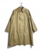 BEAMS Fビームスエフ）の古着「コットンギャバジン シングル ラグランスリーブ バルカラーコート」｜ベージュ