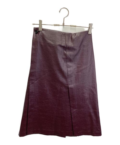 beautiful people（ビューティフルピープル）beautiful people (ビューティフルピープル) coated tweed noren skirt パープル サイズ:34の古着・服飾アイテム