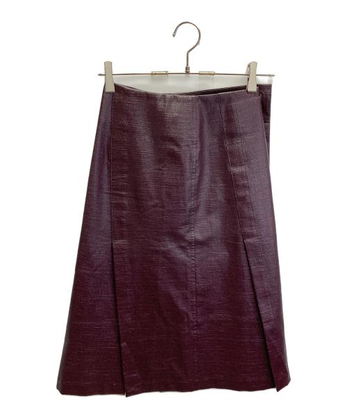 beautiful people（ビューティフルピープル）beautiful people (ビューティフルピープル) coated tweed noren skirt パープル サイズ:34の古着・服飾アイテム