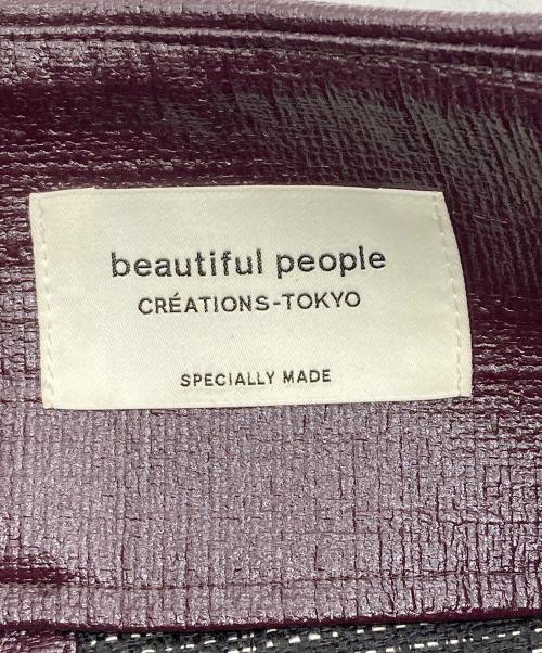 beautiful people（ビューティフルピープル）beautiful people (ビューティフルピープル) coated tweed noren skirt パープル サイズ:34の古着・服飾アイテム