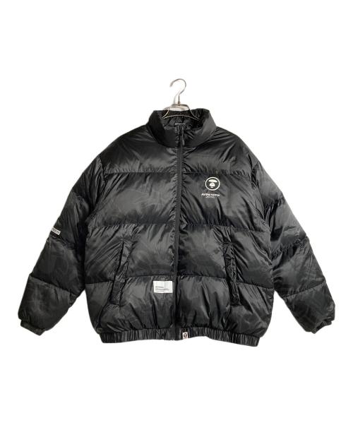 A BATHING APE/AAPE NOW（アベイシングエイプ エーエイプ）A BATHING APE/AAPE NOW (アベイシングエイプ エーエイプ) ダウンジャケット ブラック サイズ:XLの古着・服飾アイテム
