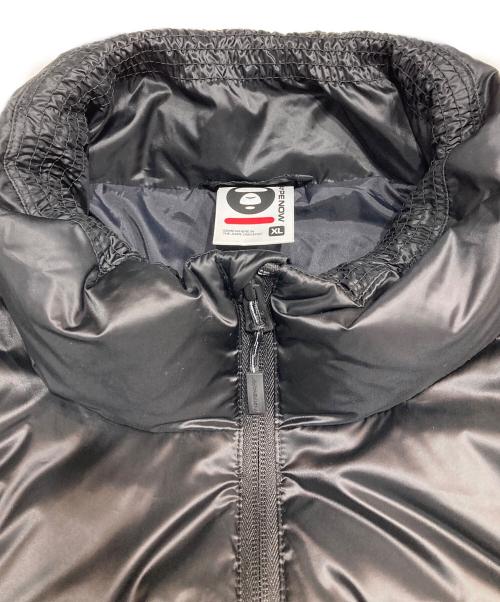 A BATHING APE/AAPE NOW（アベイシングエイプ エーエイプ）A BATHING APE/AAPE NOW (アベイシングエイプ エーエイプ) ダウンジャケット ブラック サイズ:XLの古着・服飾アイテム