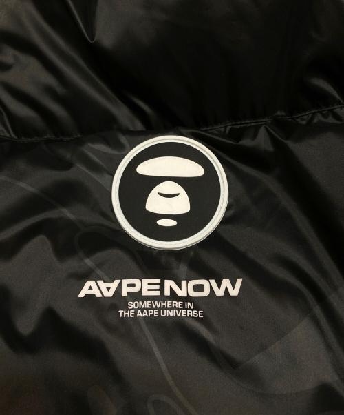 A BATHING APE/AAPE NOW（アベイシングエイプ エーエイプ）A BATHING APE/AAPE NOW (アベイシングエイプ エーエイプ) ダウンジャケット ブラック サイズ:XLの古着・服飾アイテム