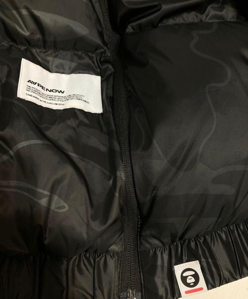 A BATHING APE/AAPE NOW（アベイシングエイプ エーエイプ）A BATHING APE/AAPE NOW (アベイシングエイプ エーエイプ) ダウンジャケット ブラック サイズ:XLの古着・服飾アイテム