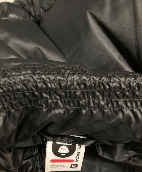 A BATHING APE/AAPE NOW（アベイシングエイプ エーエイプ）A BATHING APE/AAPE NOW (アベイシングエイプ エーエイプ) ダウンジャケット ブラック サイズ:XLの古着・服飾アイテム