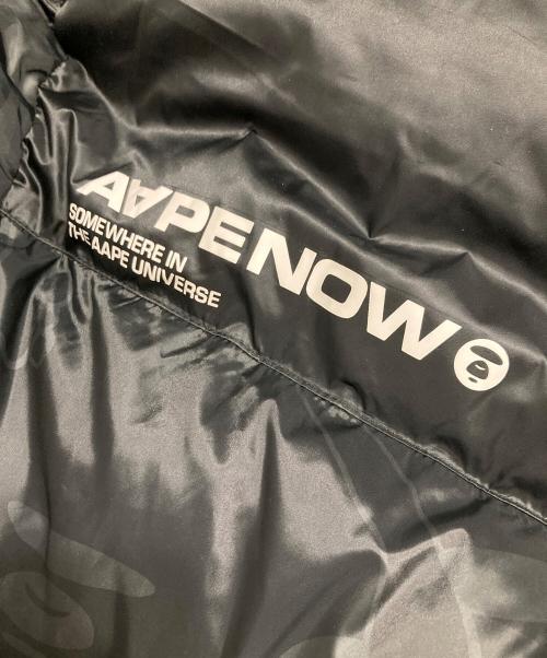 A BATHING APE/AAPE NOW（アベイシングエイプ エーエイプ）A BATHING APE/AAPE NOW (アベイシングエイプ エーエイプ) ダウンジャケット ブラック サイズ:XLの古着・服飾アイテム