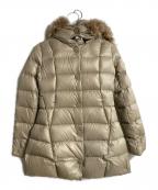 TATRASタトラス）の古着「ファーダウンジャケット」｜ベージュ