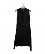 SOEJUソージュ）の古着「ヴィンテージサテンワンピース」｜ブラック