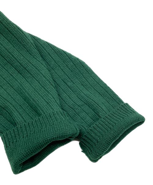 KOMAN SPORTS（コーマンスポーツ）KOMAN SPORTS (コーマンスポーツ) スウェード切替ニット グリーン サイズ:XXLの古着・服飾アイテム