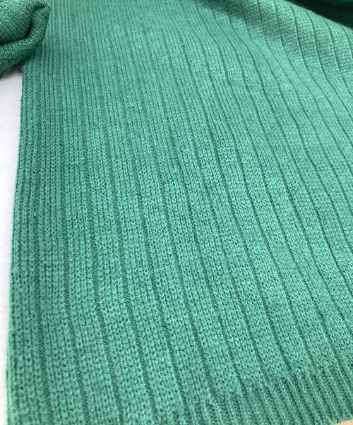 KOMAN SPORTS（コーマンスポーツ）KOMAN SPORTS (コーマンスポーツ) スウェード切替ニット グリーン サイズ:XXLの古着・服飾アイテム