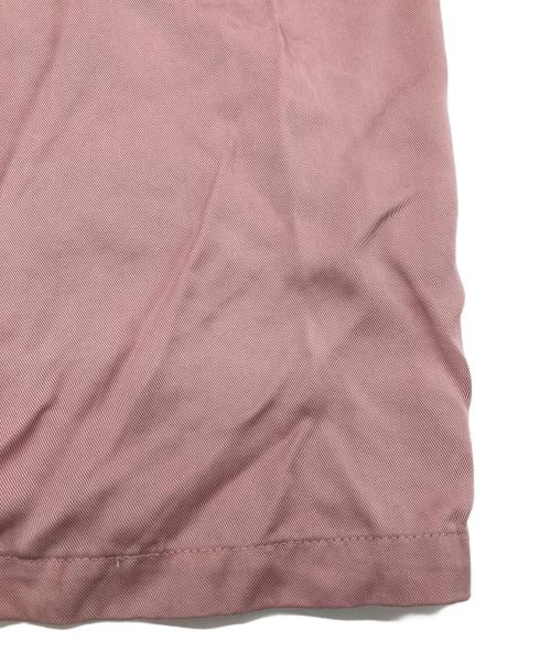 HOUSTON（ヒューストン）HOUSTON (ヒューストン) BOWLING SHIRT ピンク サイズ:Lの古着・服飾アイテム