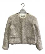 theory luxeセオリーリュクス）の古着「LIGHT TWEED LUMIE JACKET」｜ベージュ