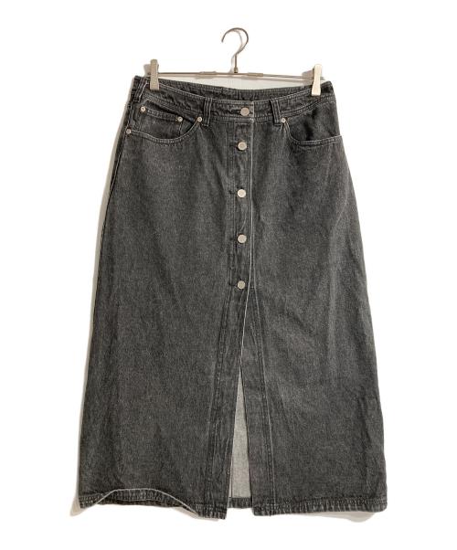 JORDAN（ジョーダン）JORDAN (ジョーダン) DENIM SKIRT ブラック サイズ:Lの古着・服飾アイテム