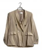Pinky & Dianneピンキーアンドダイアン）の古着「ダブルブレストシアージャケット」｜ベージュ