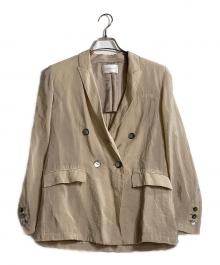 Pinky & Dianne（ピンキーアンドダイアン）の古着「ダブルブレストシアージャケット」｜ベージュ