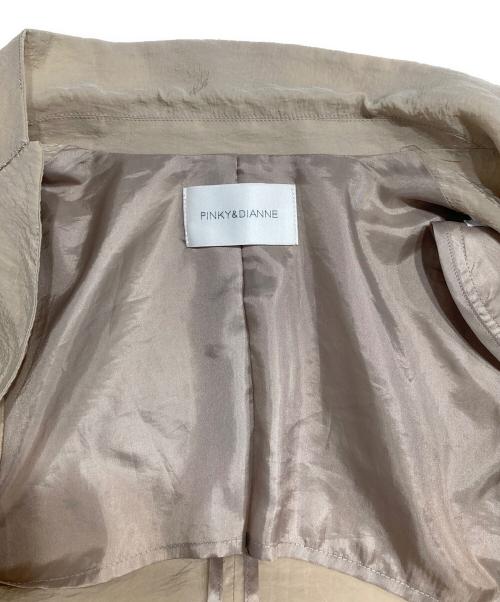 Pinky & Dianne（ピンキーアンドダイアン）Pinky & Dianne (ピンキーアンドダイアン) ダブルブレストシアージャケット ベージュ サイズ:36の古着・服飾アイテム