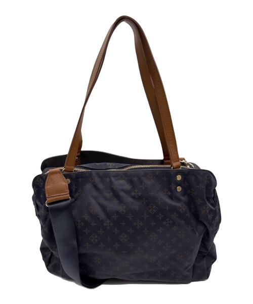 russet（ラシット）russet (ラシット) 2WAYバッグ ブラウン×ネイビーの古着・服飾アイテム
