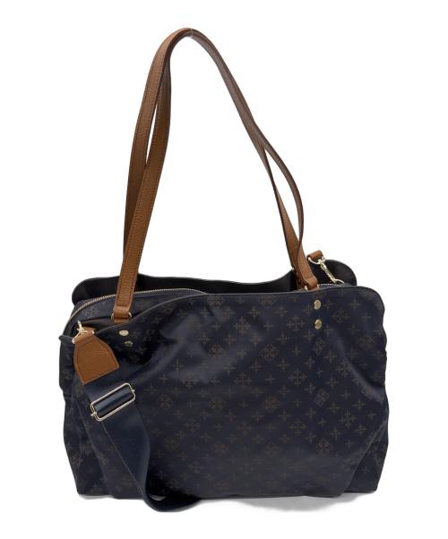 russet（ラシット）russet (ラシット) 2WAYバッグ ブラウン×ネイビーの古着・服飾アイテム